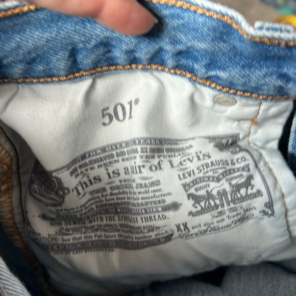 Levi’s 501 red tag original women’s w26 L26 made in Cambodia button fly straight - Picture 10 of 13